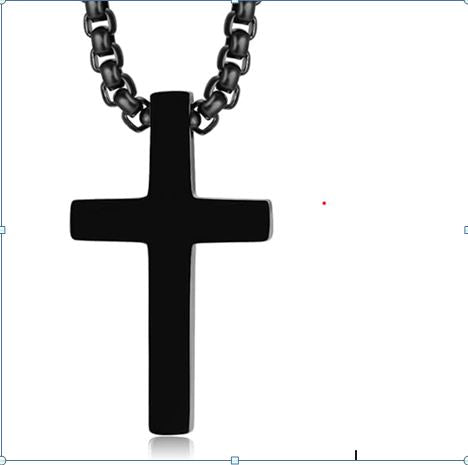 Symbolische Gnade: Die Position der kreuz kette christ