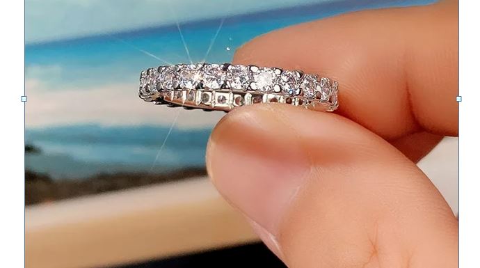Eleganz in Silber: Tiffany Mesh Ring Somerset Sterling Narrow