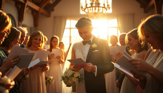 Unvergessliche Hochzeitswünsche: Wie Sie Ihr Brautpaar mit kreativen Glückwünschen überraschen