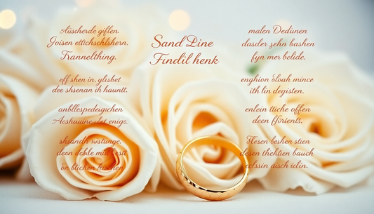 Die schönsten Sprüche zur Hochzeit