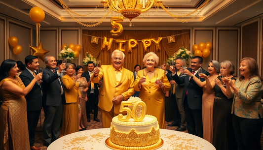 Goldene Hochzeit: 10 witzige Sprüche für die besten Glückwünsche