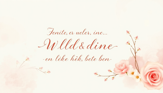 Die schönsten Sprüche für Hochzeitskarten