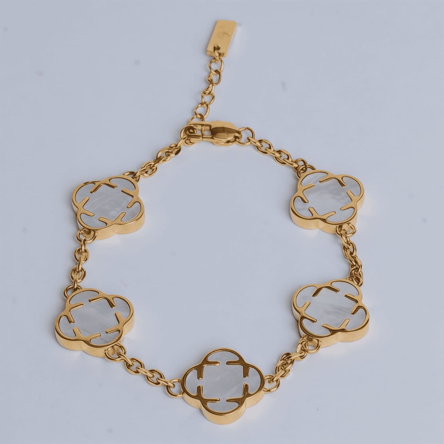 clover bracelet weiß
