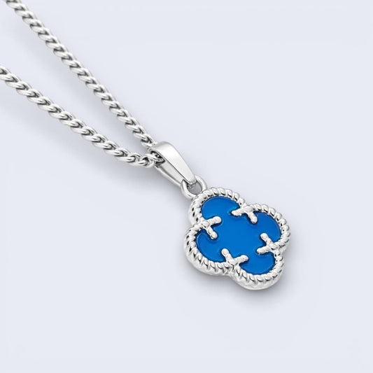 Clover Medaillon Blau