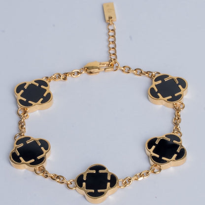 Clover Bracelet Schwarz