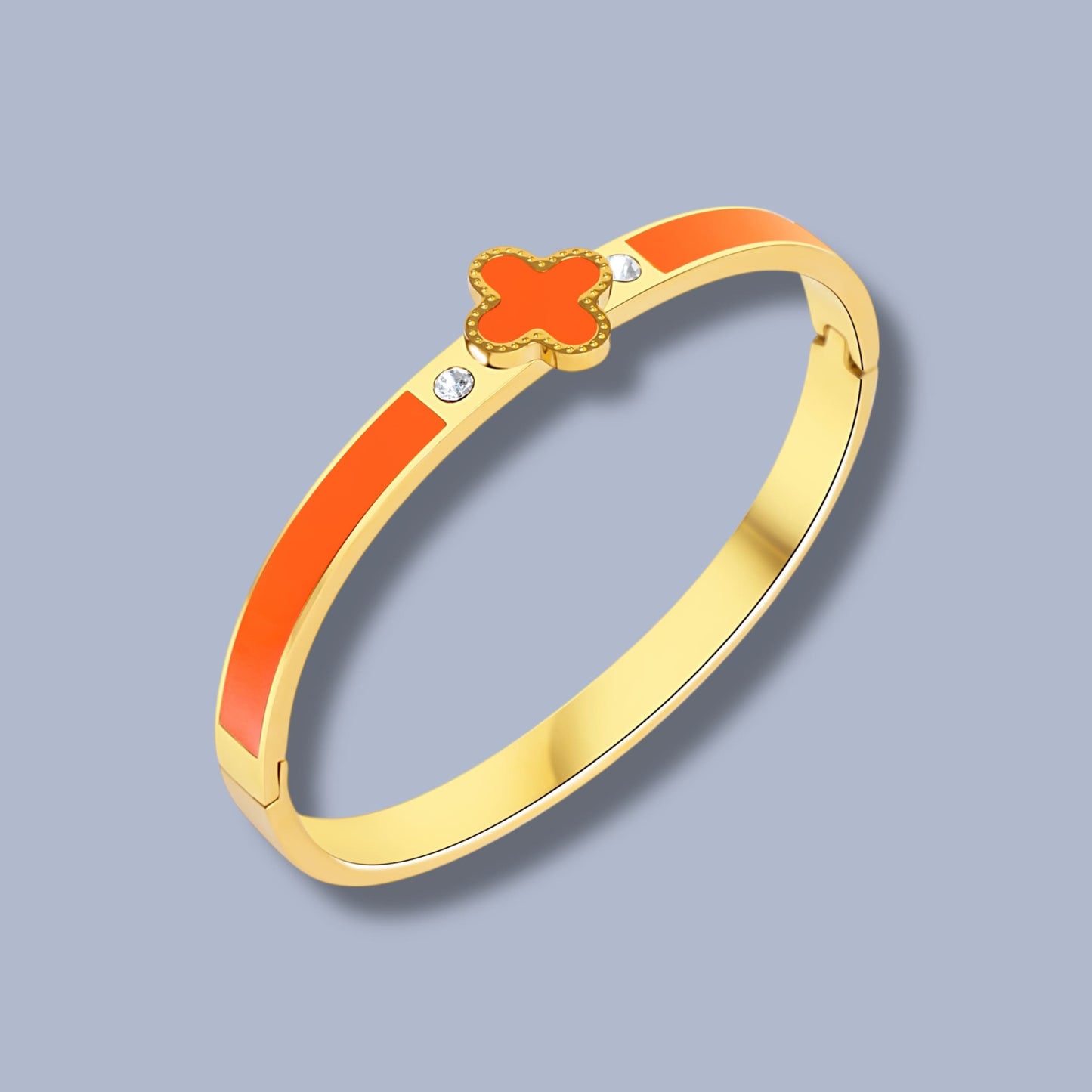 clover armreif gold