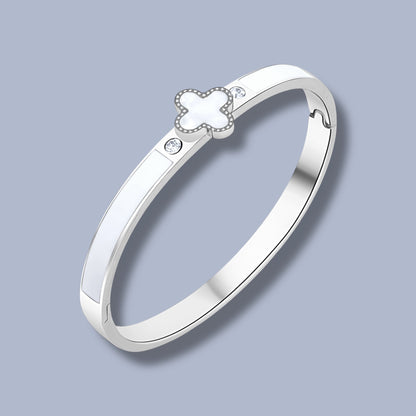 Clover Armreif Silber