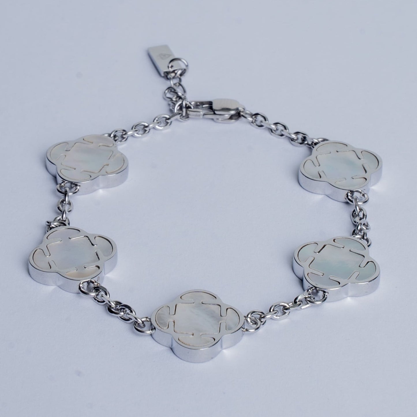 clover bracelet weiß