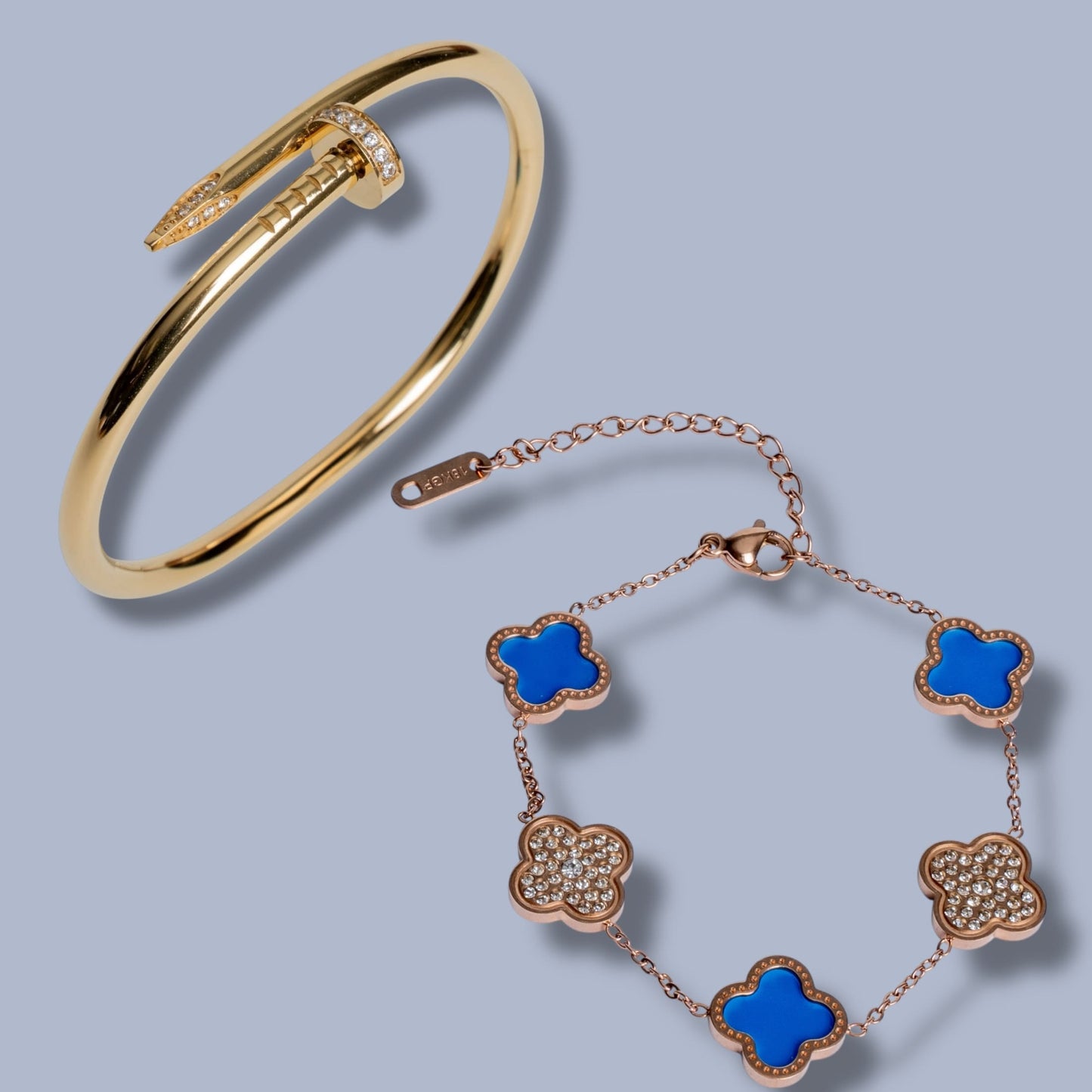 blue vierblatt-set