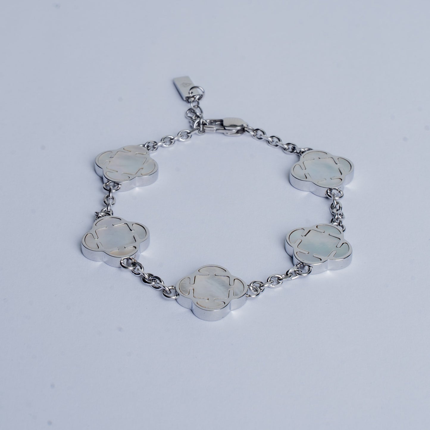 clover weiß armband