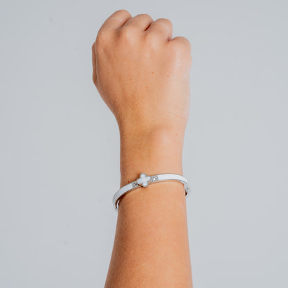 Clover Armreif Silber