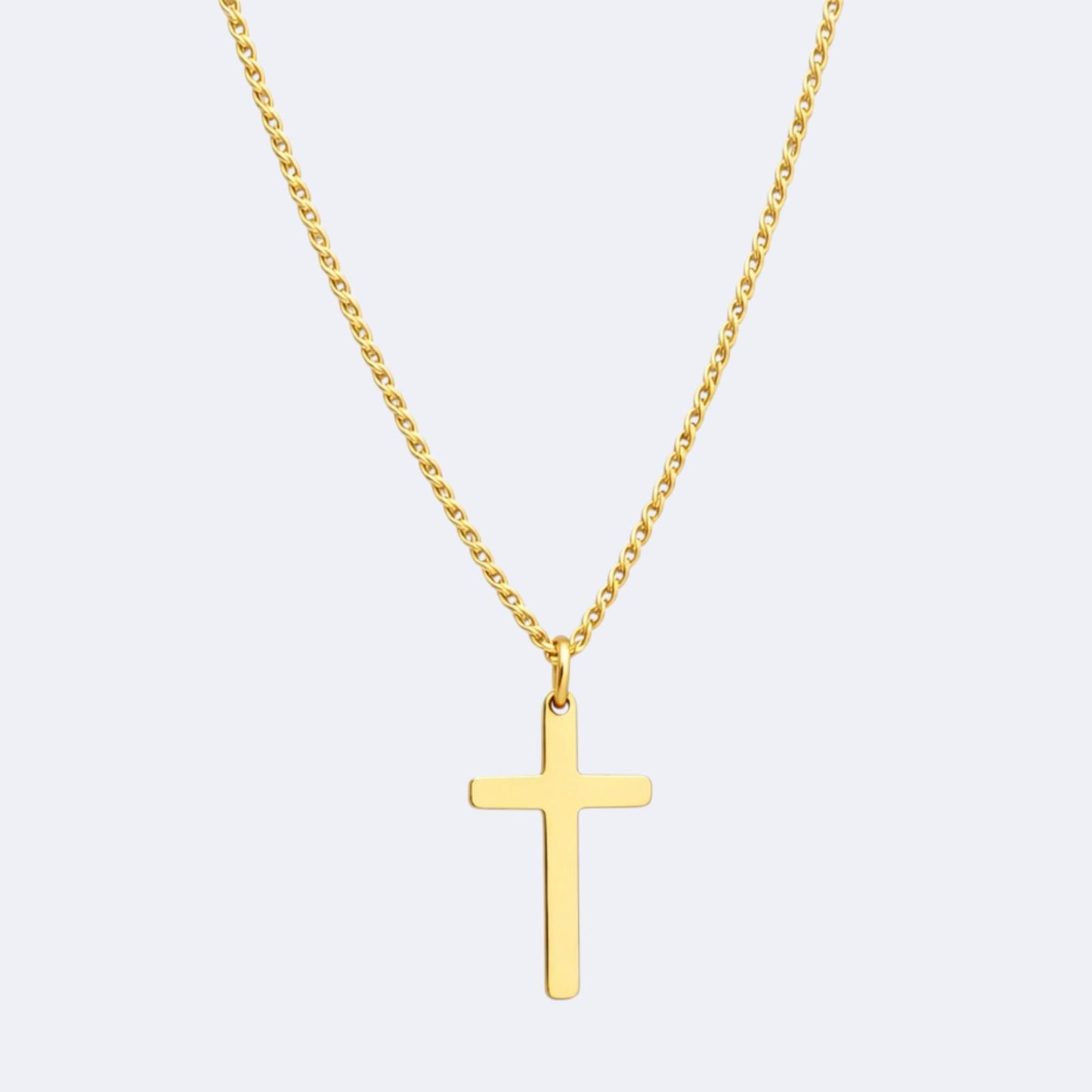 gold cross necklace