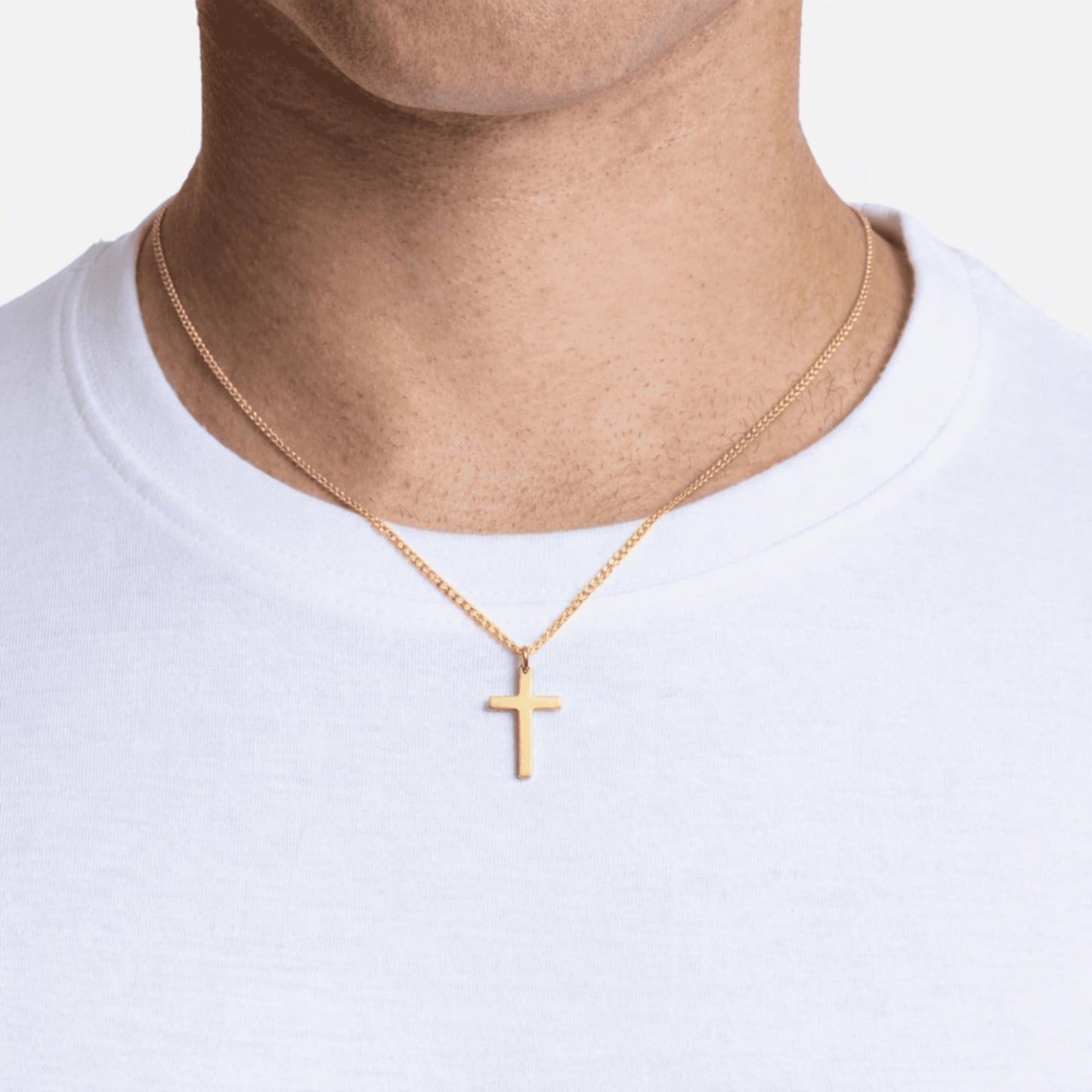 gold cross necklace