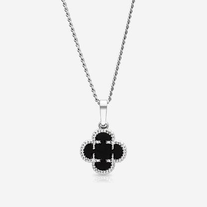 Clover Medaillon Black