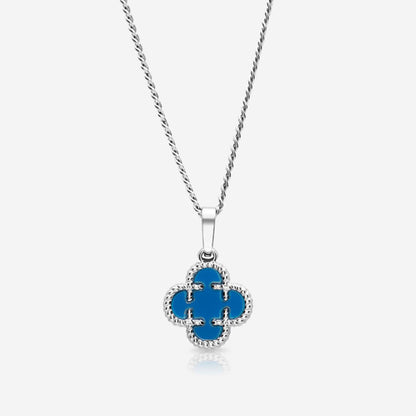 Clover Medaillon Blau