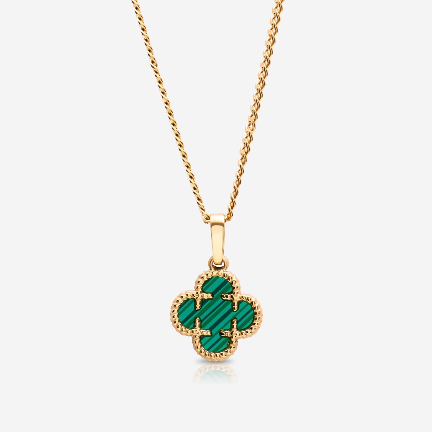 clover medaillon grün