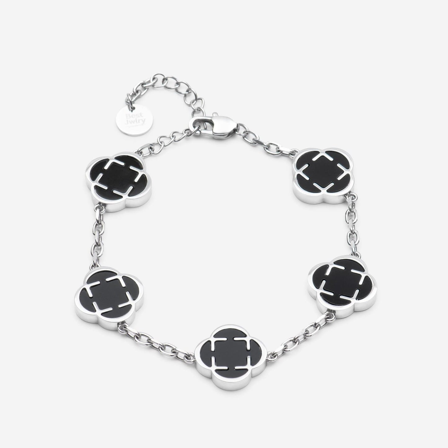 clover bracelet schwarz - best jewelery