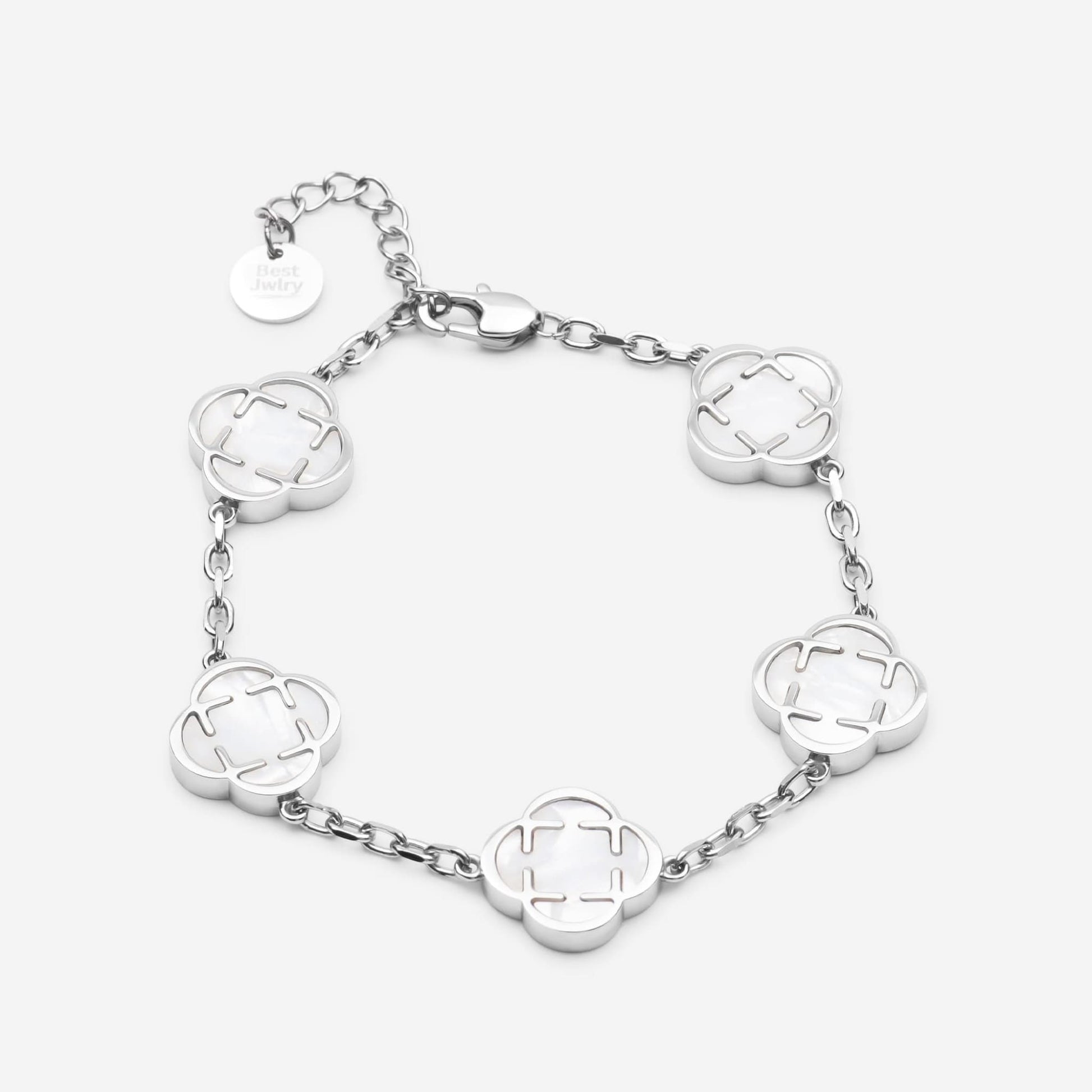 Clover Bracelet Weiß - Best Jewelery