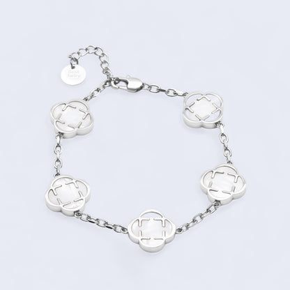 Clover Bracelet Weiß