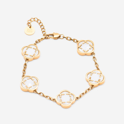 Clover Bracelet Weiß - Best Jewelery