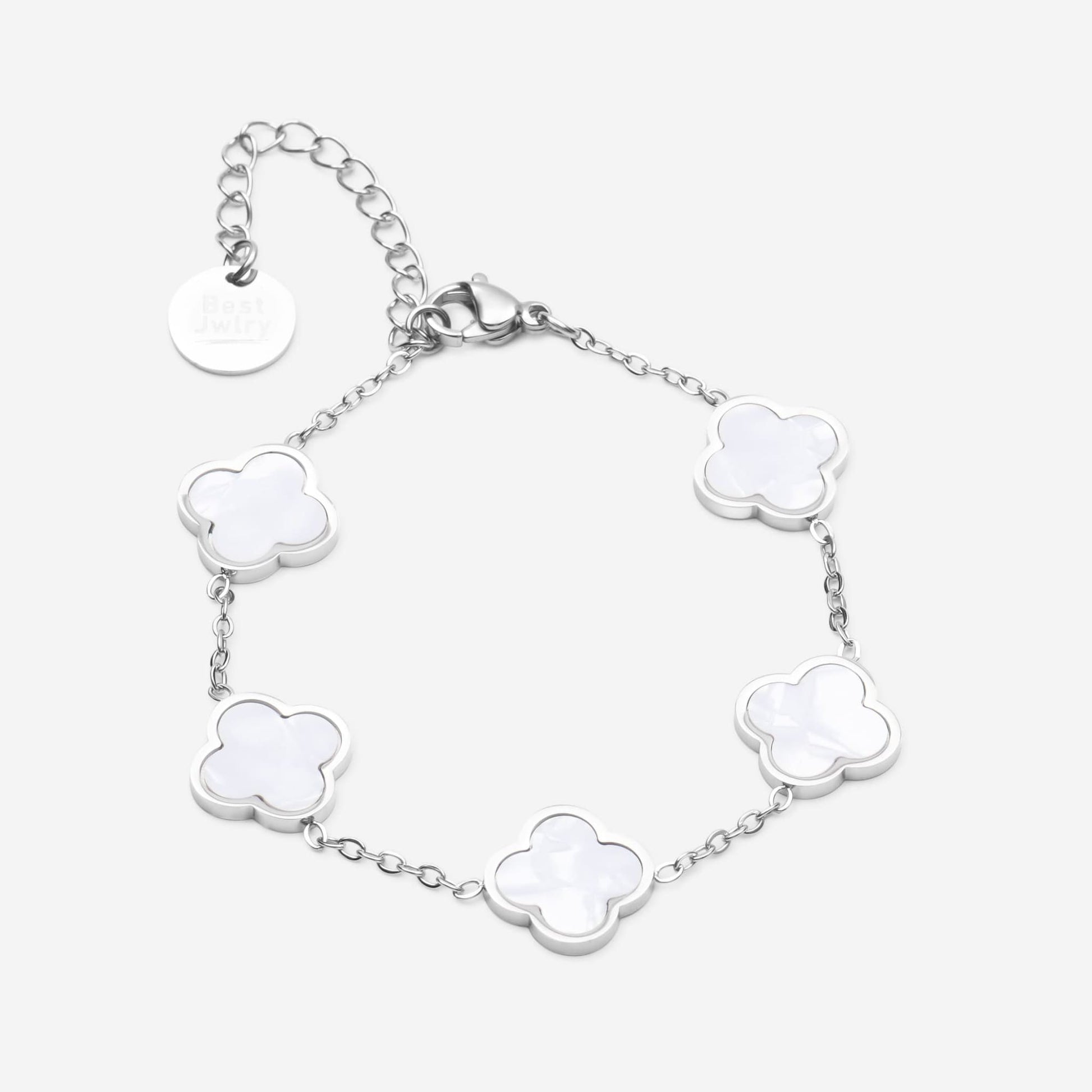 Clover White Armband - Best Jewelery