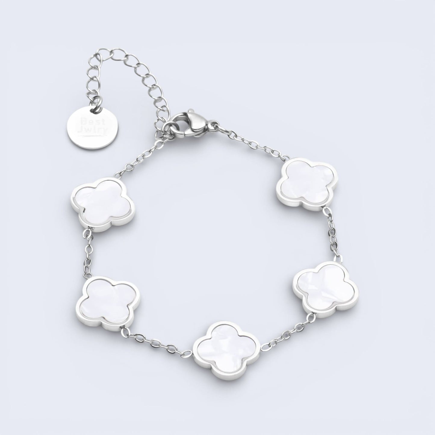 clover white armband