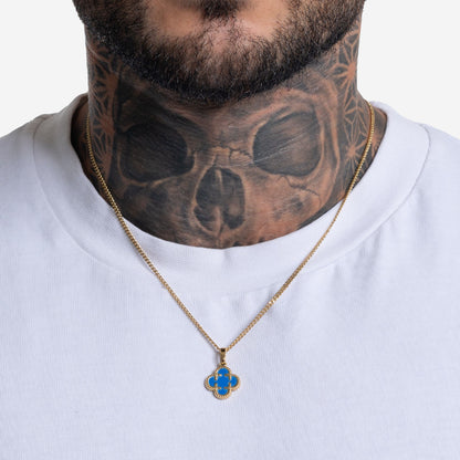 Clover Medaillon Blau
