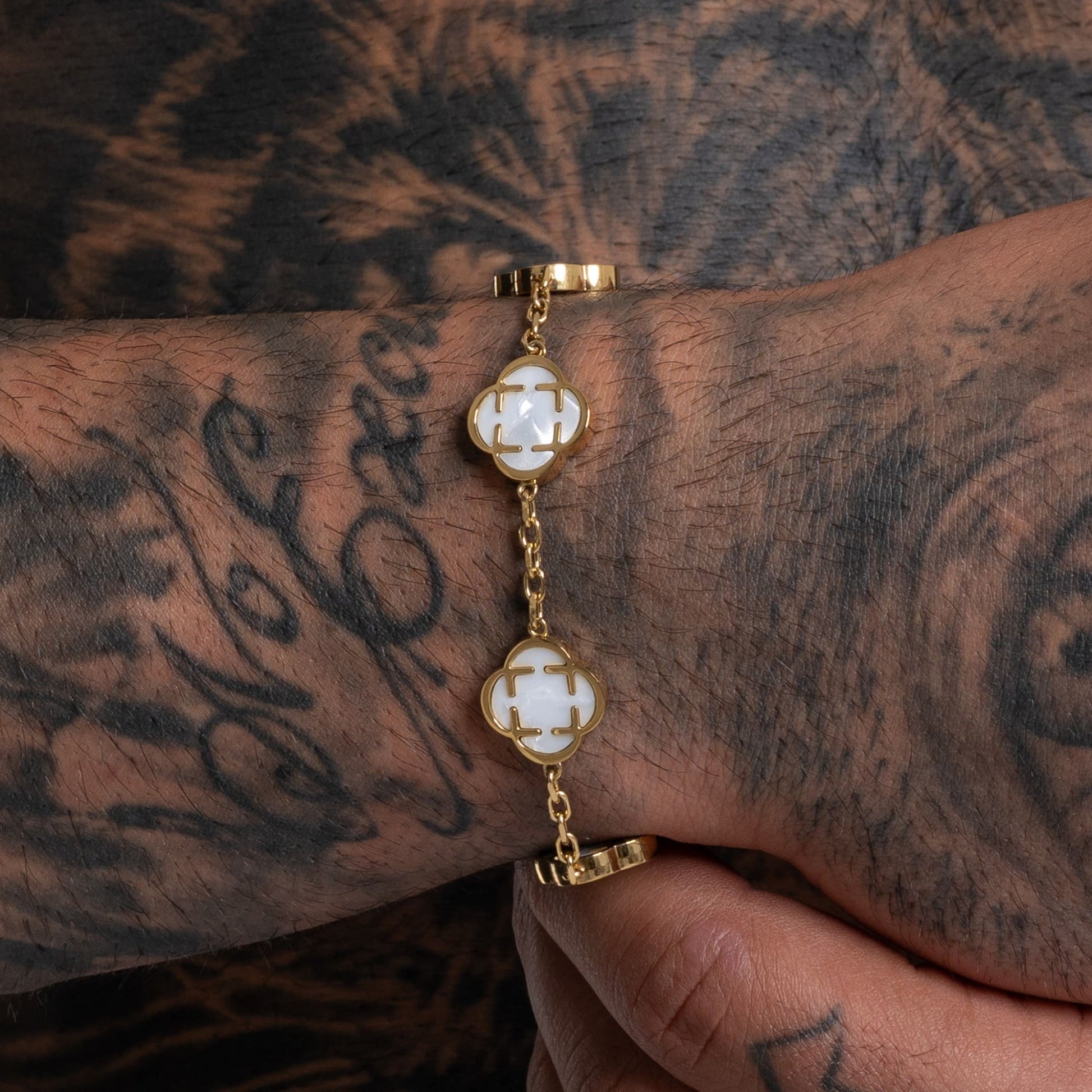Clover Bracelet Weiß - Best Jewelery