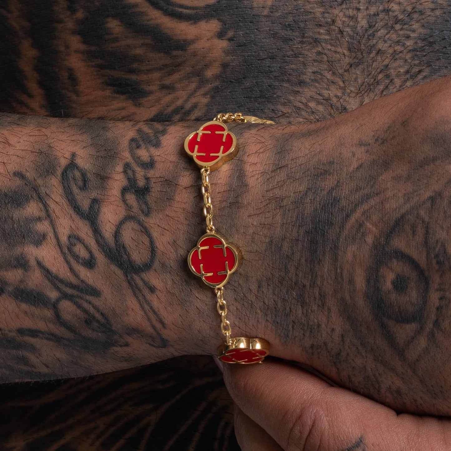 clover bracelet rot - best jewelery