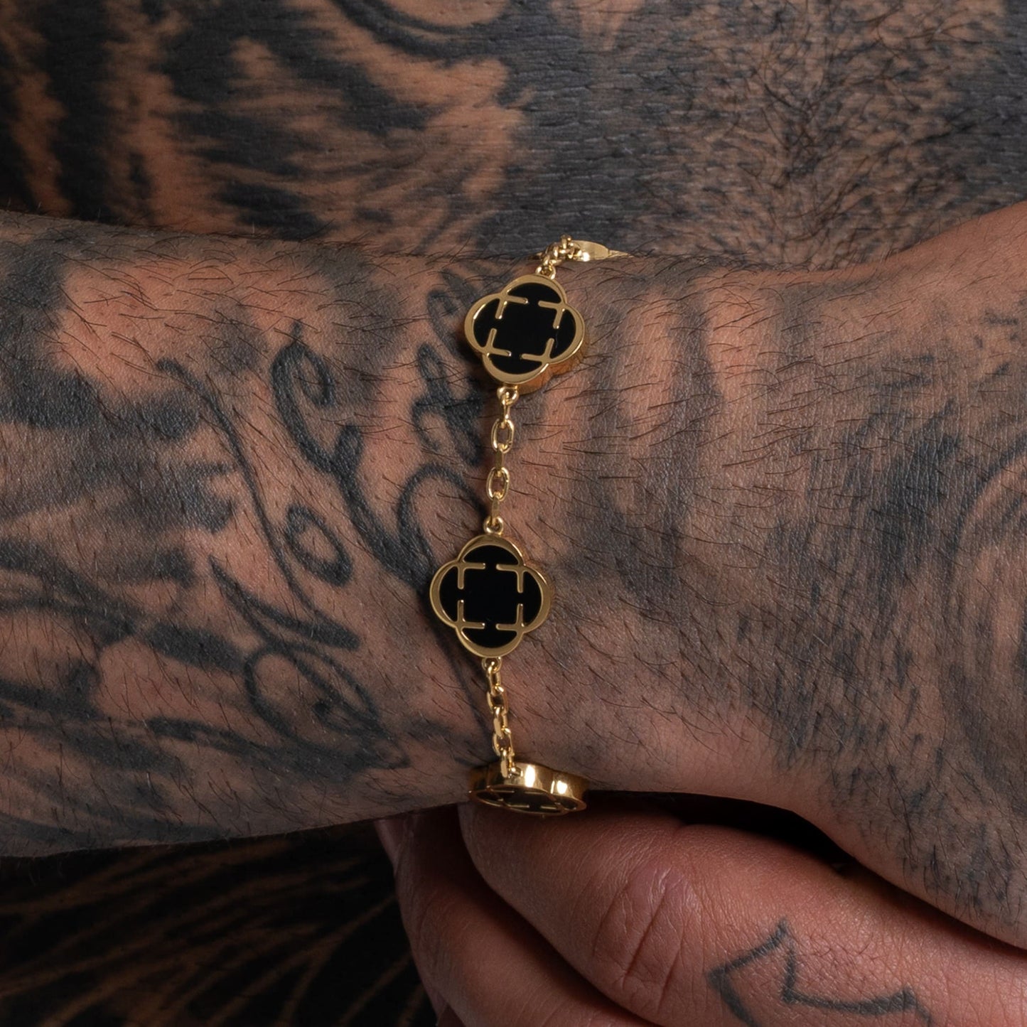 clover bracelet schwarz - best jewelery