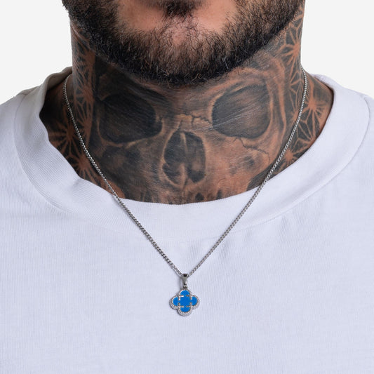 Clover Medaillon Blau